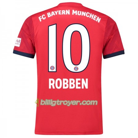 Billige Fotballdrakter FC Bayern München Robben 10 Hjemmedraktsett 2018/19 Kortermet